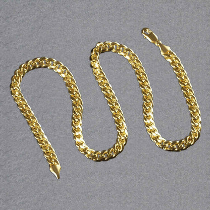 10k Yellow Gold Light Miami Cuban Chain (8.00 mm)