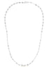 14k White Gold Necklace with Polished Circles 