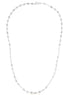 14k White Gold Necklace with Polished Circles by Avera Group