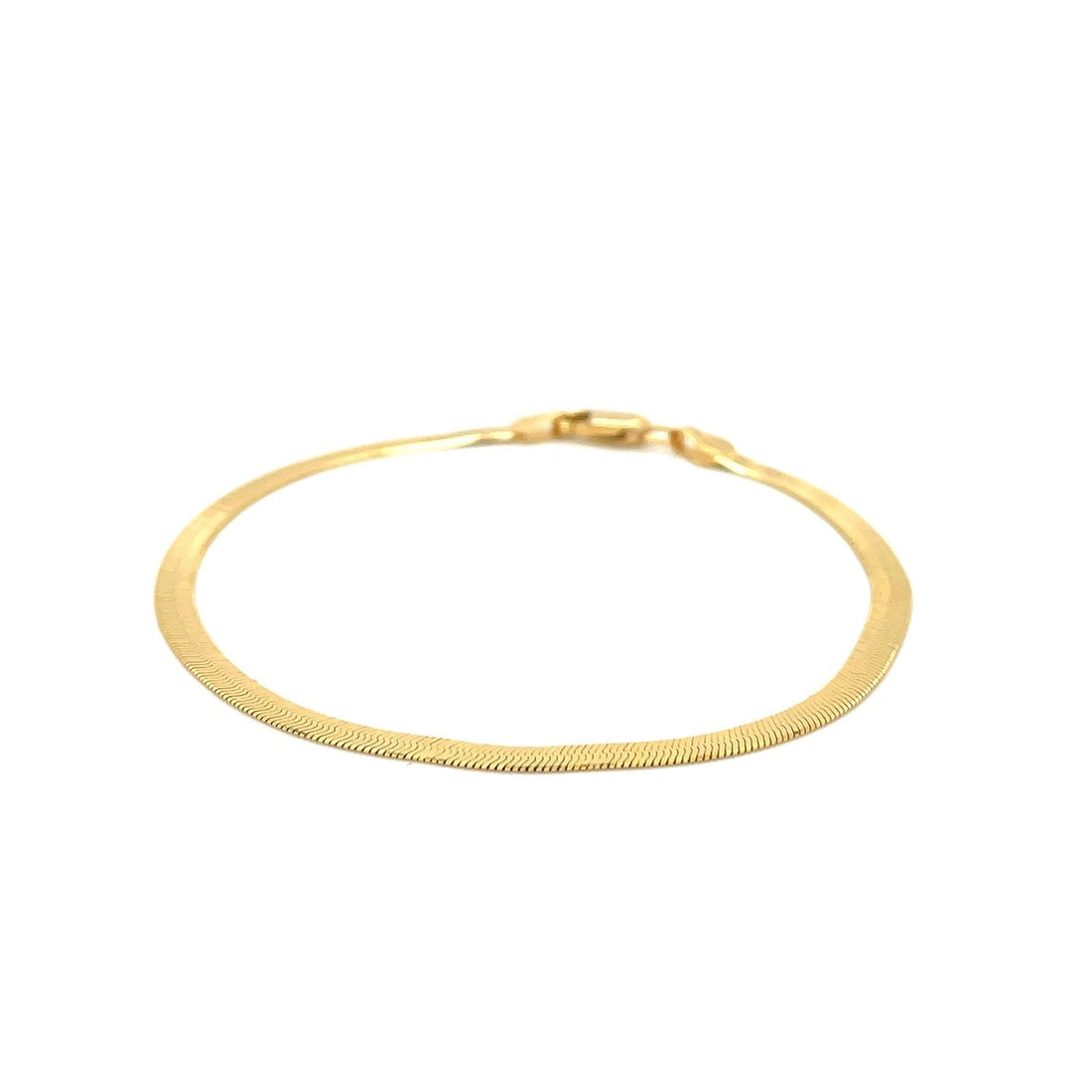 Imperial Herringbone Bracelet in 10k Yellow Gold  (2.80 mm) 