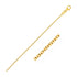 14k Yellow Gold Round Cable Link Chain (1.30 mm) - necklaces