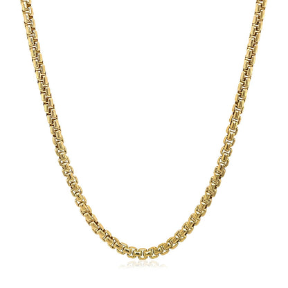 14k Yellow Gold Solid Round Box Chain 2.5 mm by Bids.com