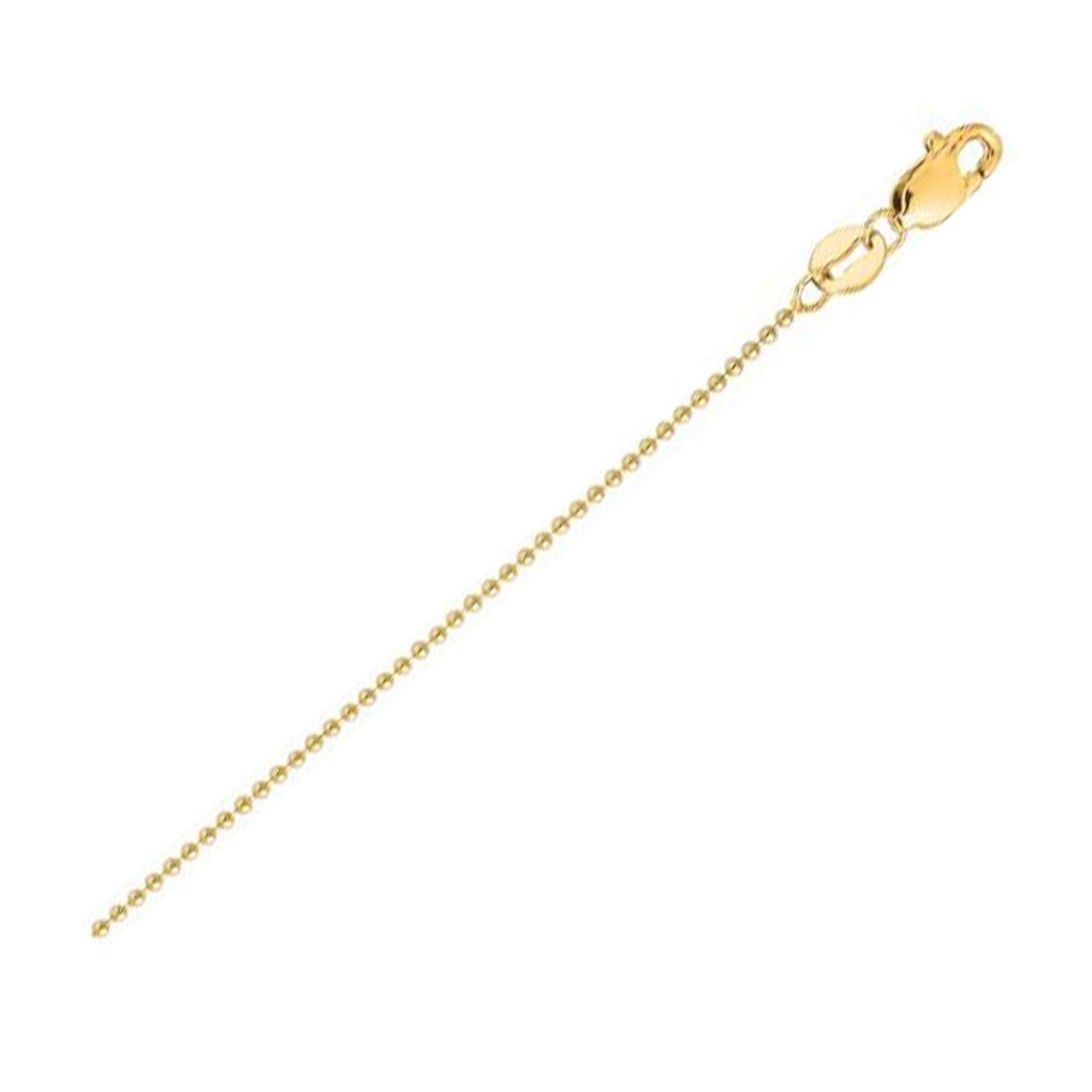 14k Yellow Gold Bead Chain (2.50 mm) by Bids.com