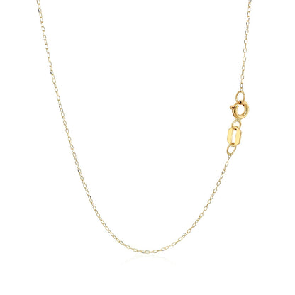 14k Yellow Gold Necklace with Cat Symbol in Mother of Pearl by Bids.com