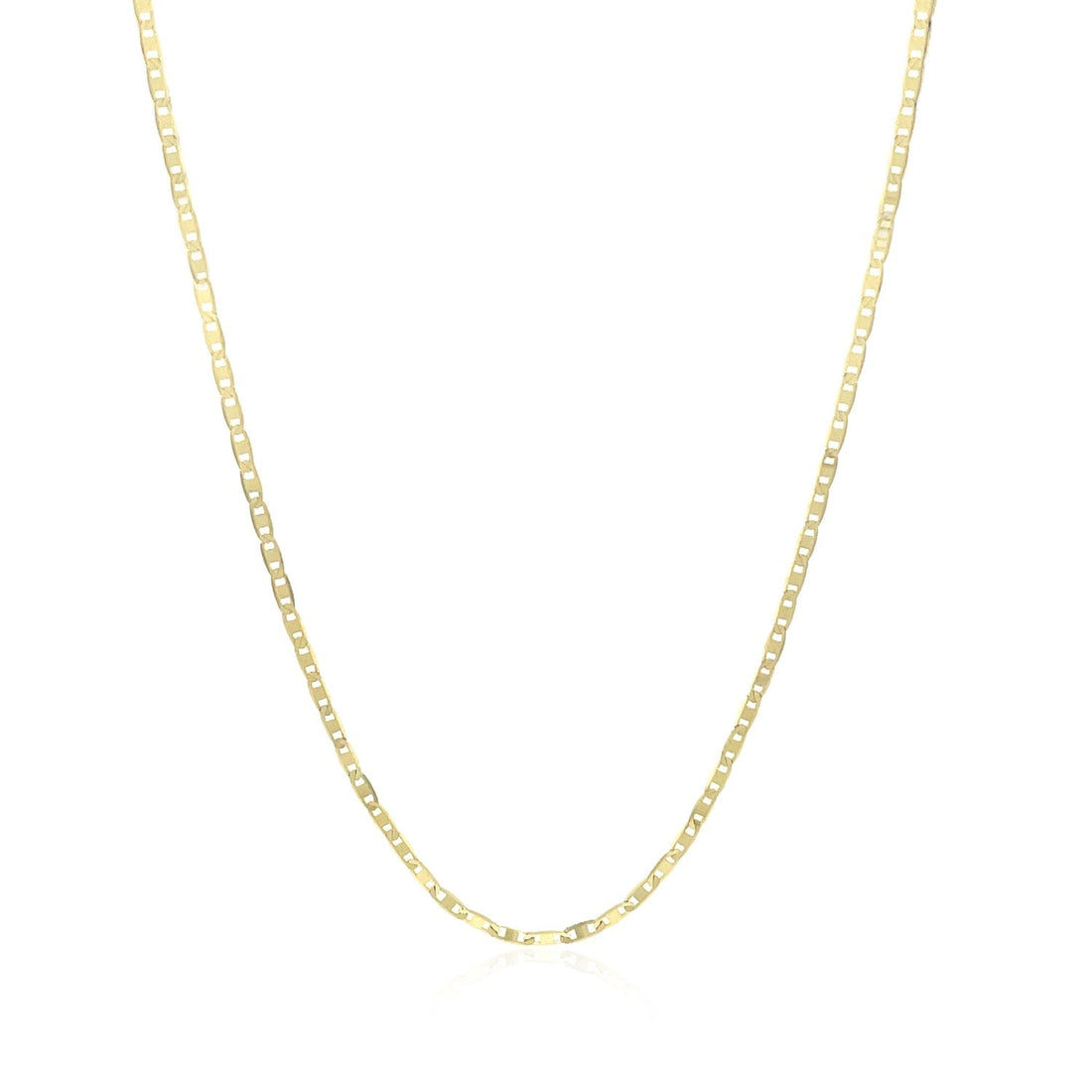 10k Yellow Gold Mariner Link Chain (1.20 mm) - DestGlow