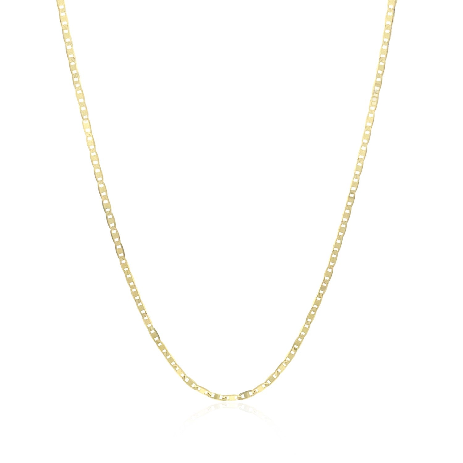 10k Yellow Gold Mariner Link Chain (1.20 mm) - DestGlow