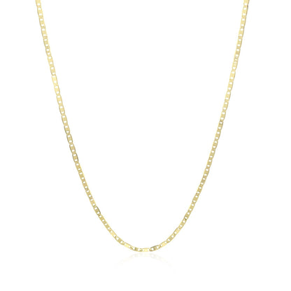 10k Yellow Gold Mariner Link Chain 1.2mm  DestGlow