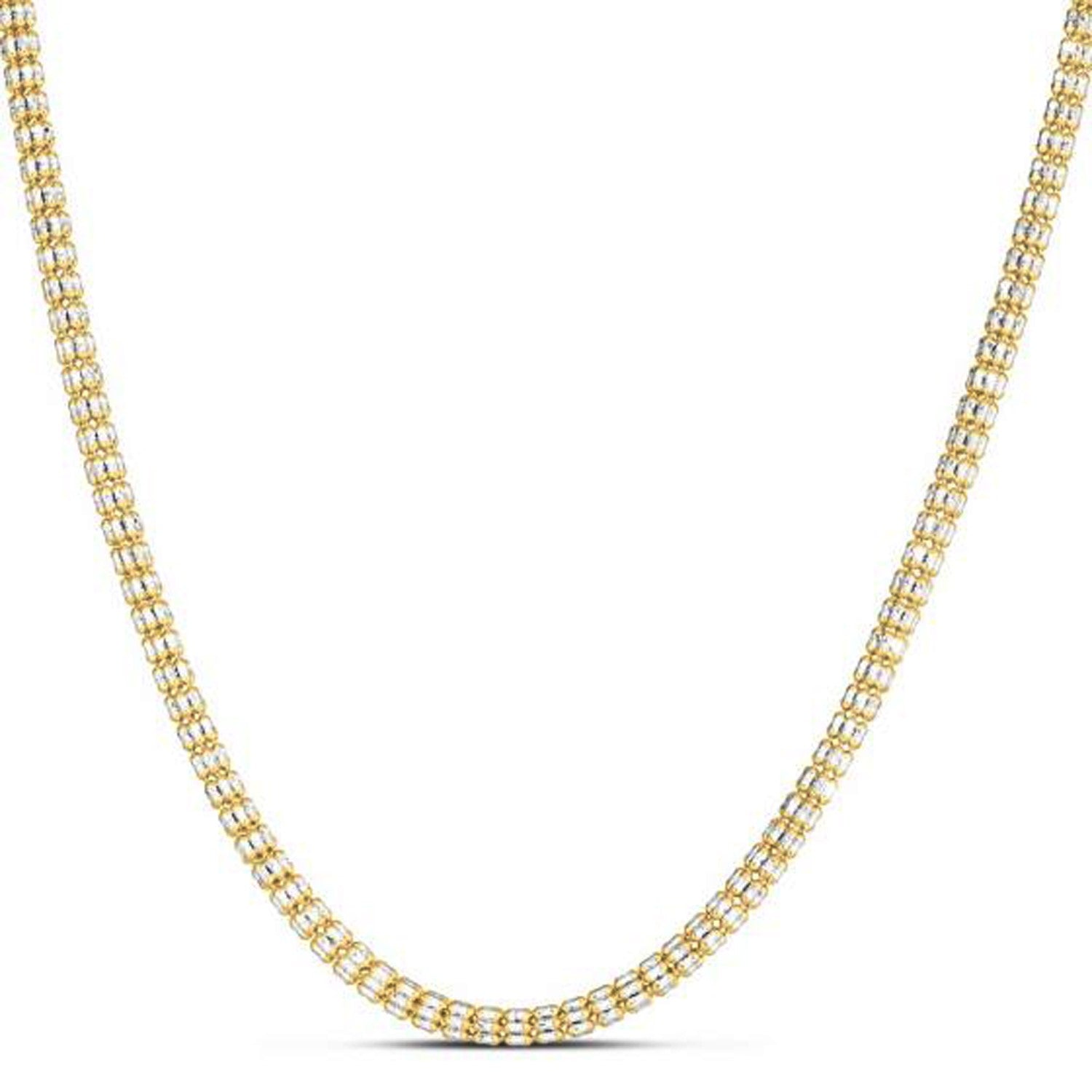 Ice Barrel Chain in 14k Yellow Gold (3.23 mm) by Bids.com