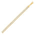 14k Two Tone Gold Pave Curb Chain (5.70 mm)