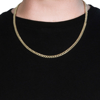 10k Yellow Gold Semi Solid Miami Cuban Chain (5.00 mm) by Bids.com
