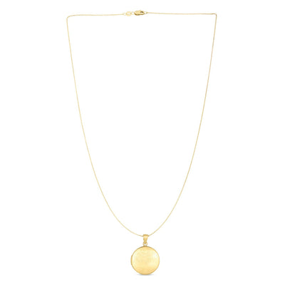 14k Yellow Gold Tree of Life Locket Necklace