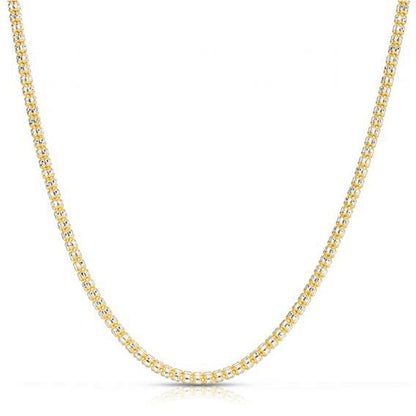 Ice Barrel Chain in 14k Yellow Gold (3.14 mm)  DestGlow