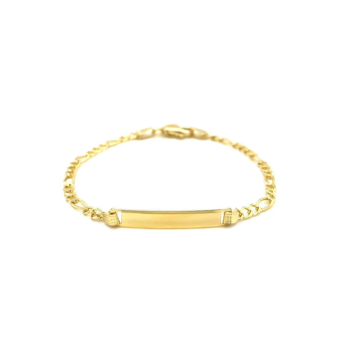 14k Yellow Gold Figaro Link Children&