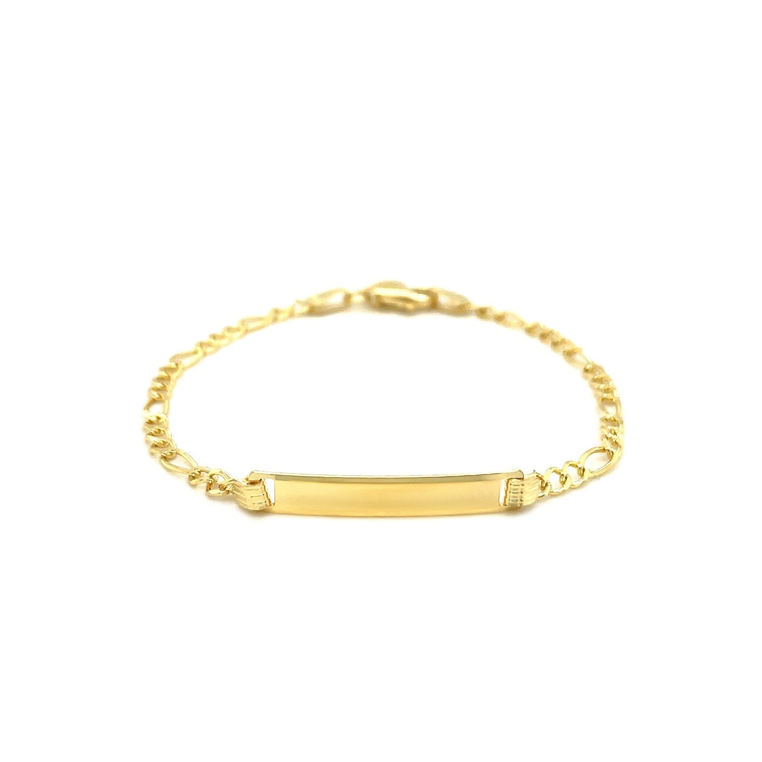 14k Yellow Gold Figaro Link Children&