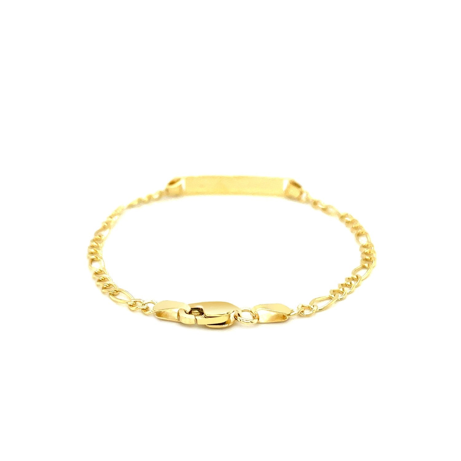 14k Yellow Gold Figaro Link Children&