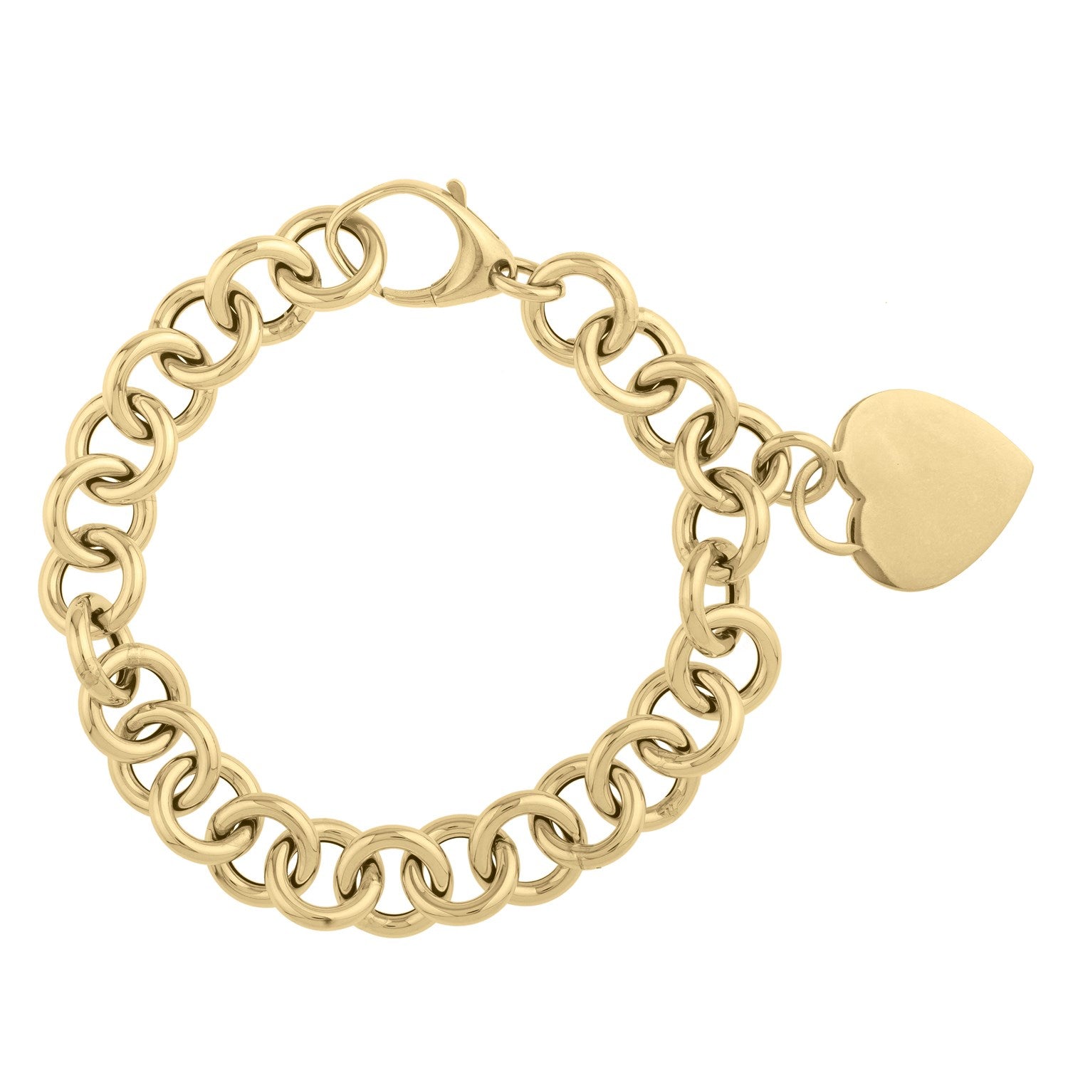14k Yellow Gold 7 1/2 inch Rolo Link Bracelet (11.40 mm) by Bids.com