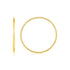 Endless Hoop Style Earrings in 14K Yellow Gold(1.2x30mm) by Avera Group