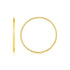 Endless Hoop Style Earrings in 14K Yellow Gold(1.2x30mm) 