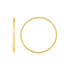 Endless Hoop Style Earrings in 14K Yellow Gold - DestGlow