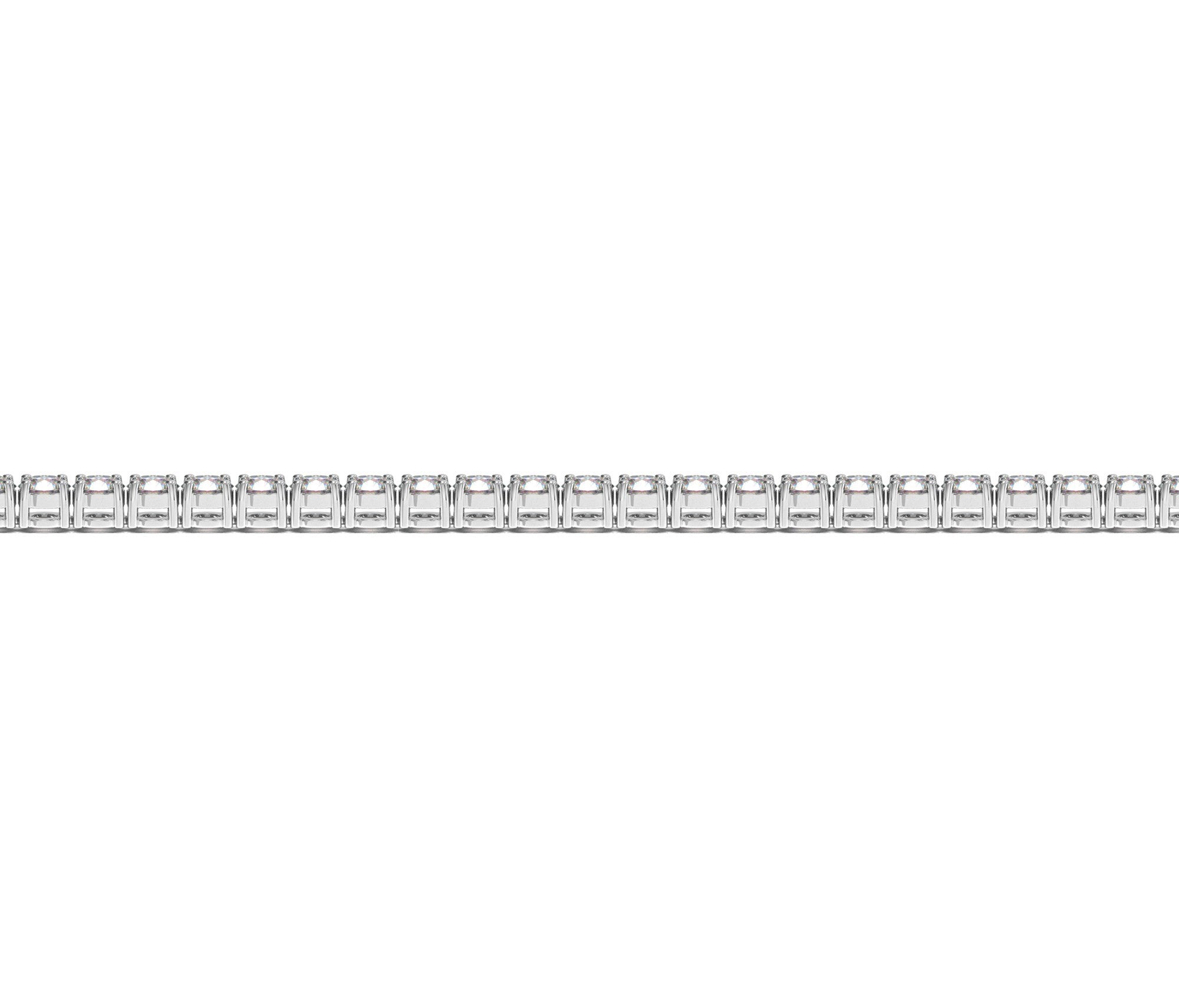 Lab Grown Round Diamond Tennis Bracelet in 14k White Gold (3 cctw F/G VS2/SI1) by Bids.com