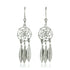 Sterling Silver Dream Catcher Dangle Earrings - DestGlow