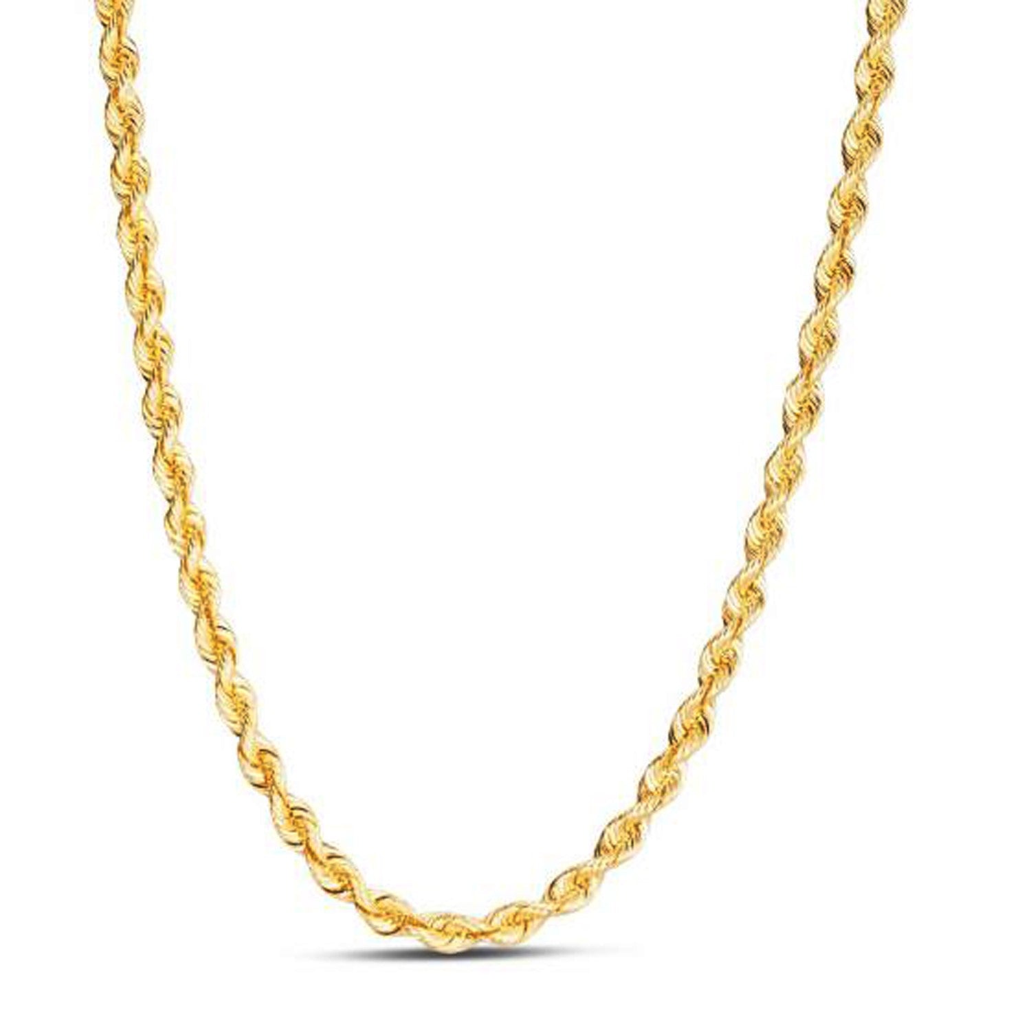 14k Yellow Gold Light Rope Chain (4.30 mm) by Bids.com