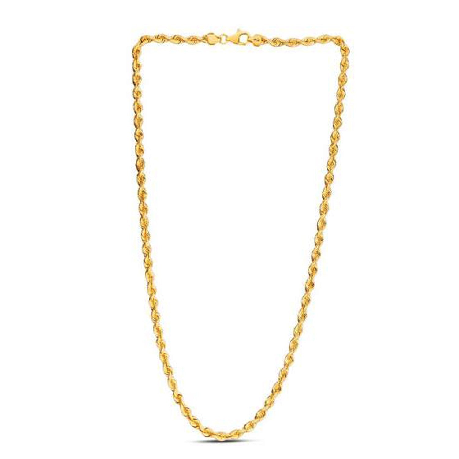 14k Yellow Gold Light Rope Chain (4.30 mm) by Bids.com