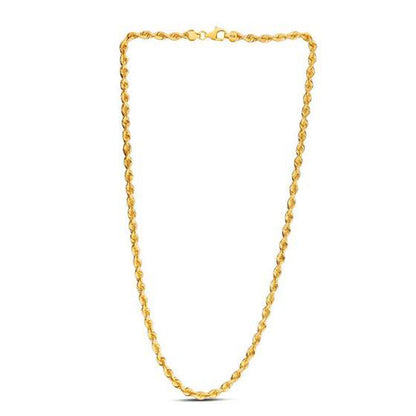 14k Yellow Gold Light Rope Chain (4.30 mm) by Bids.com