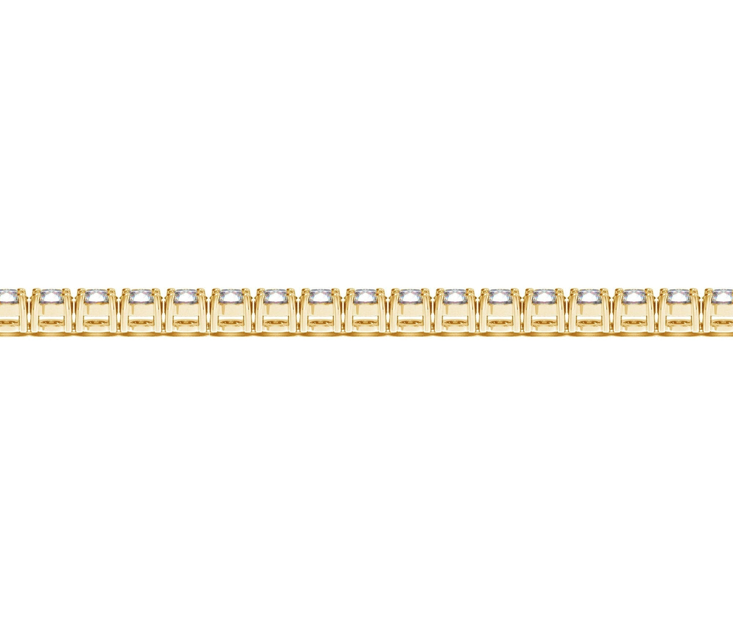 Lab Grown Round Diamond Tennis Bracelet in 14k Yellow Gold (6 cctw F/G  VS2/SI1)  DestGlow