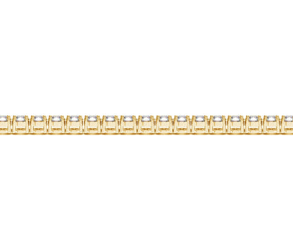 Lab Grown Round Diamond Tennis Bracelet in 14k Yellow Gold (6 cctw F/G  VS2/SI1)  DestGlow