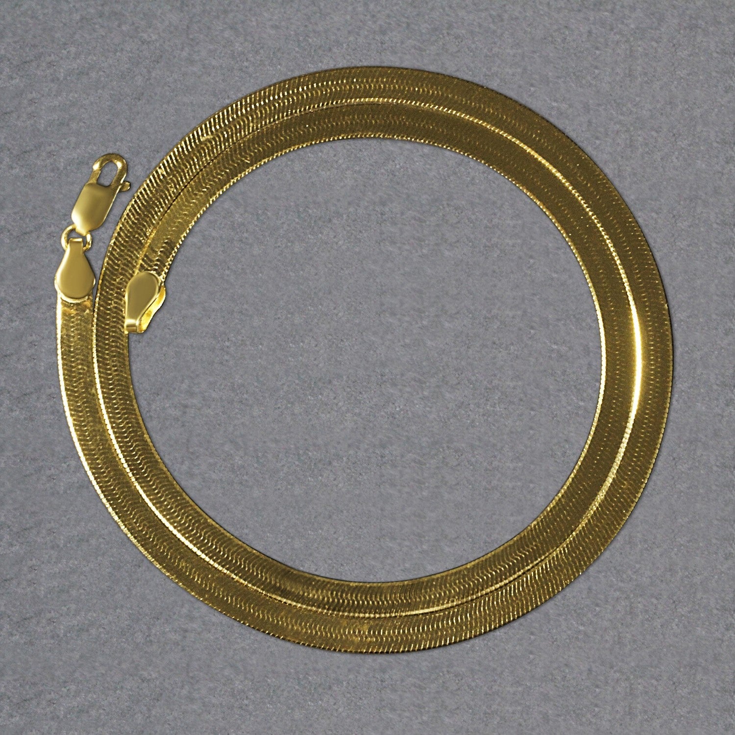 Imperial Herringbone Chain in 10k Yellow Gold (5.00 mm) by Bids.com