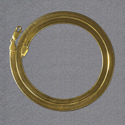 Imperial Herringbone Chain in 10k Yellow Gold (5.00 mm) by Bids.com