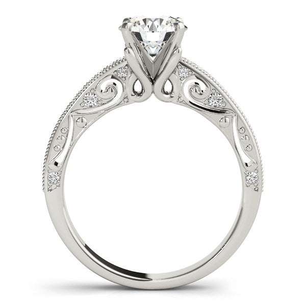 14k White Gold Antique Pronged Round Diamond Engagement Ring (1 1/8 cttw) by Bids.com