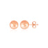14k Rose Gold Ball Earrings with Faceted Texture(5mm) by Avera Group