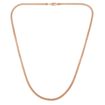Ice Barrel Chain in 14k Rose Gold (3.10 mm) by Bids.com
