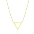 14k Yellow Gold Delta Symbol Chain Necklace 