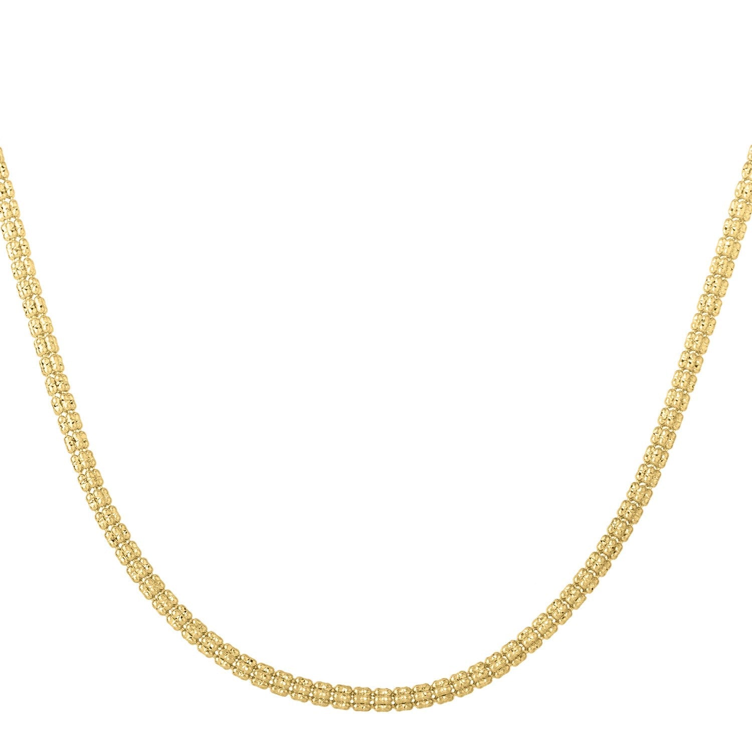 Ice Barrel Chain in 14k Yellow Gold (3.10 mm) by Bids.com