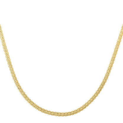Ice Barrel Chain in 14k Yellow Gold (3.10 mm) by Bids.com
