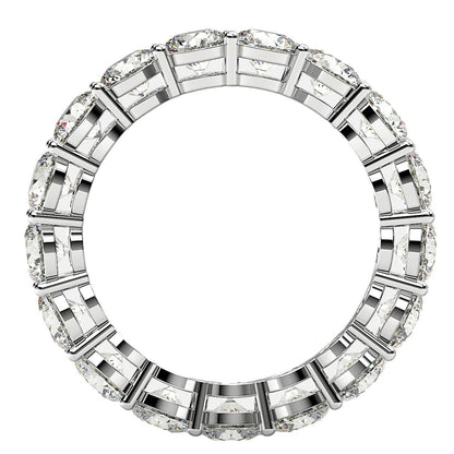 Round Cut Lab Grown Diamond Eternity Ring in 14k White Gold (3 cttw FG/VS2) by Bids.com