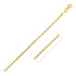 14k Yellow Gold Round Box Chain (1.30 mm) 