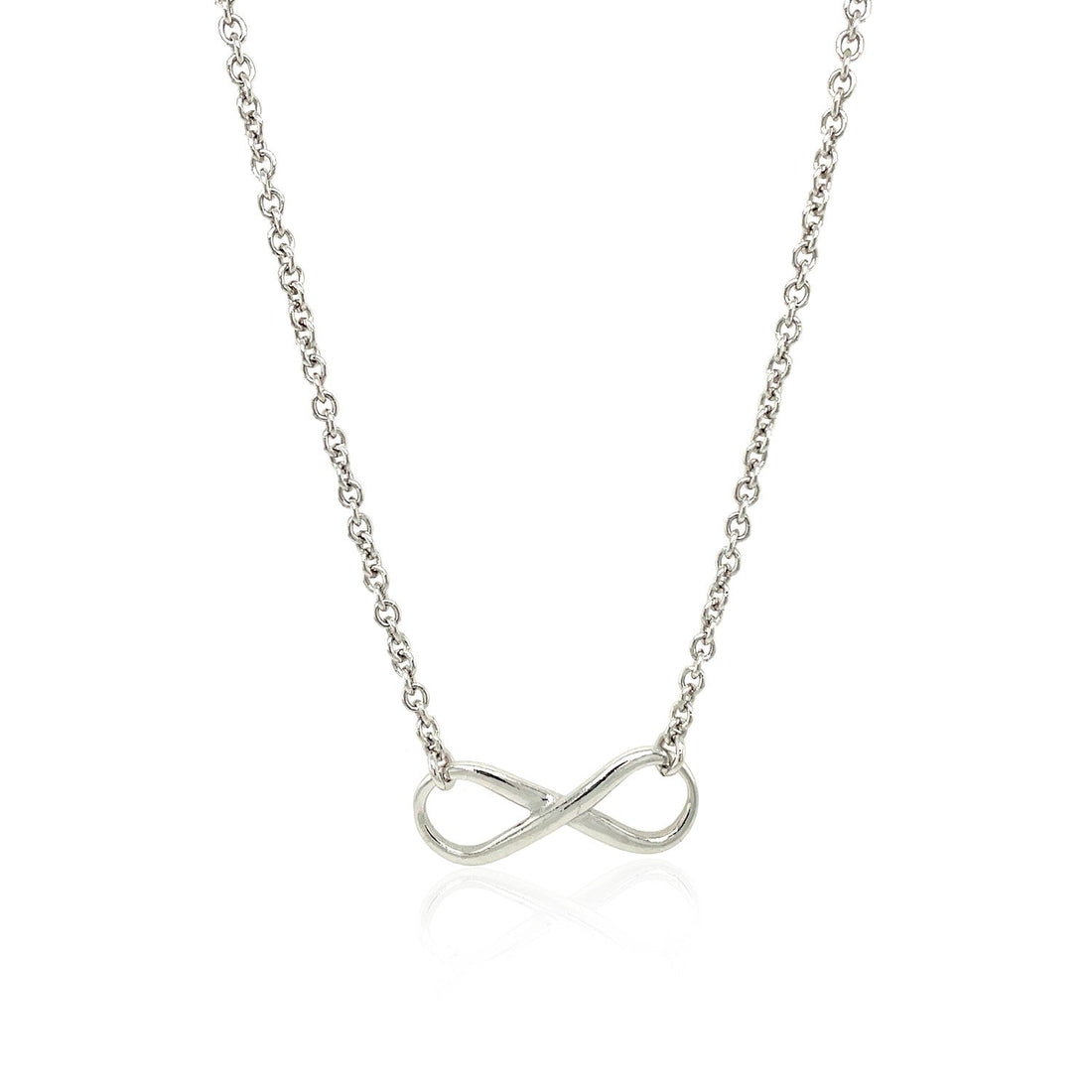Sterling Silver Infinity Symbol Necklace - DestGlow