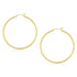 10k Yellow Gold Polished Hoop Earrings (2x45mm) - earrings