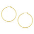 10k Yellow Gold Polished Hoop Earrings (2x45mm) 