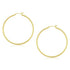 10k Yellow Gold Polished Hoop Earrings (2x45mm)