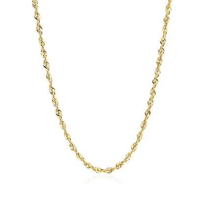 2.5mm 14k Yellow Gold Light Rope Chain by Bids.com