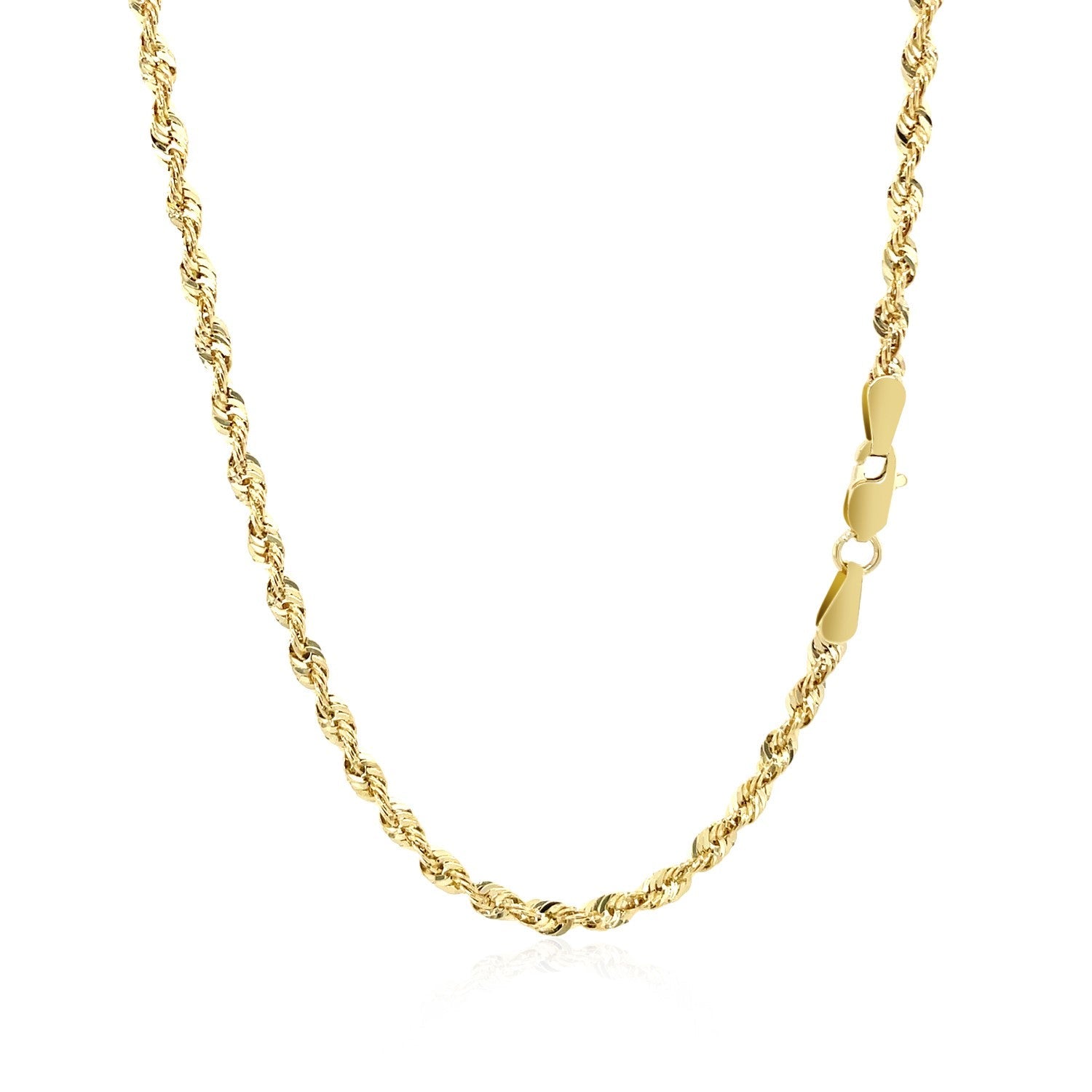 2.5mm 14k Yellow Gold Light Rope Chain by Bids.com