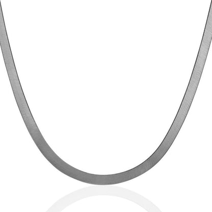 14k White Gold Super Flex Herringbone Chain (4.60 mm) by Bids.com