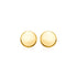 14k Yellow Gold Polished Round Post Earrings - accessories