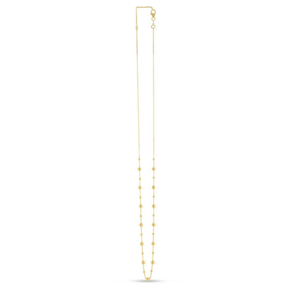 14k Yellow Gold Bead Necklace by Bids.com