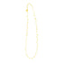 14K Yellow Gold Necklace with Dangling Hearts 